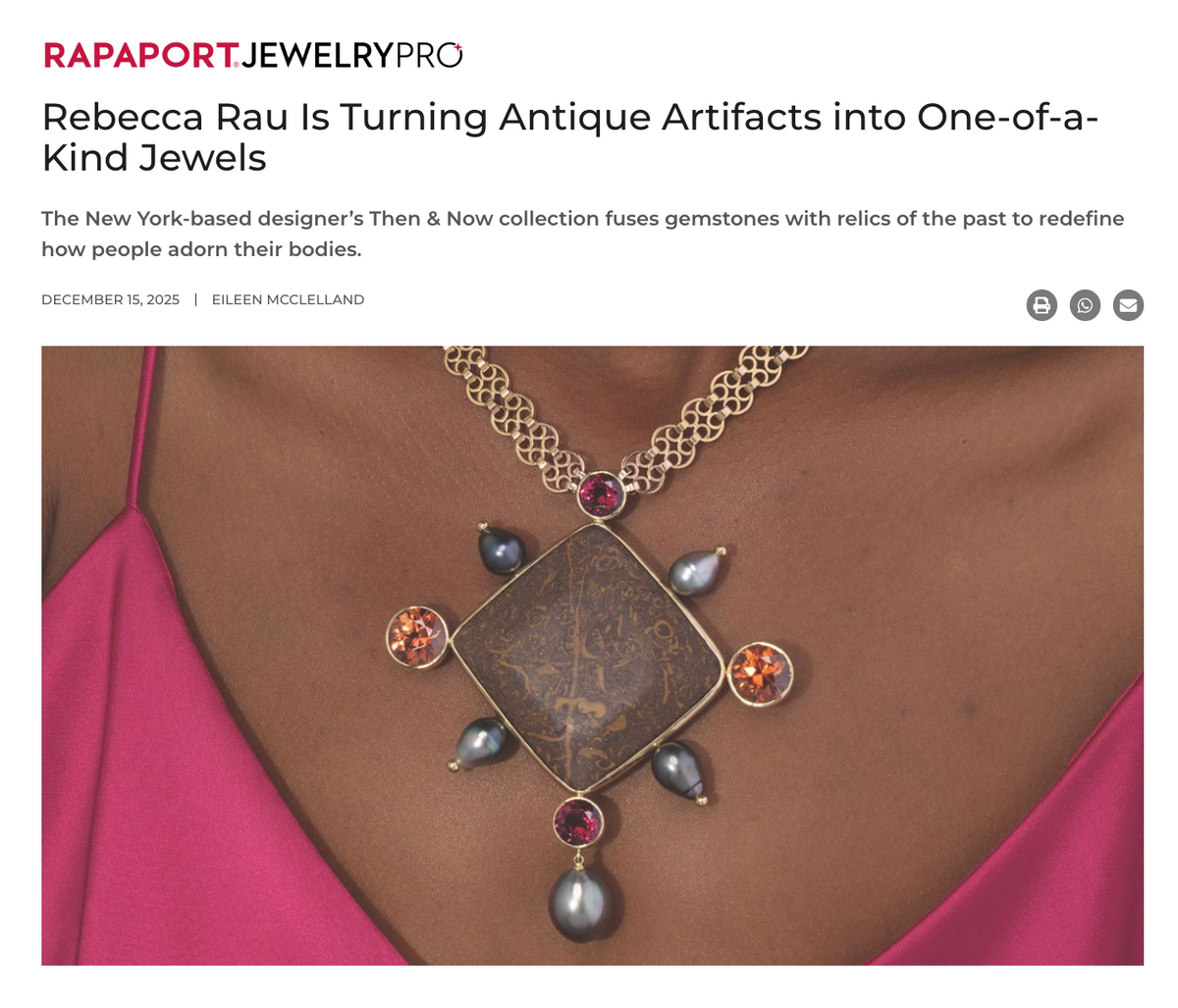 Rebecca Rau Is Turning Antique Artifacts into One-of-a-Kind Jewels